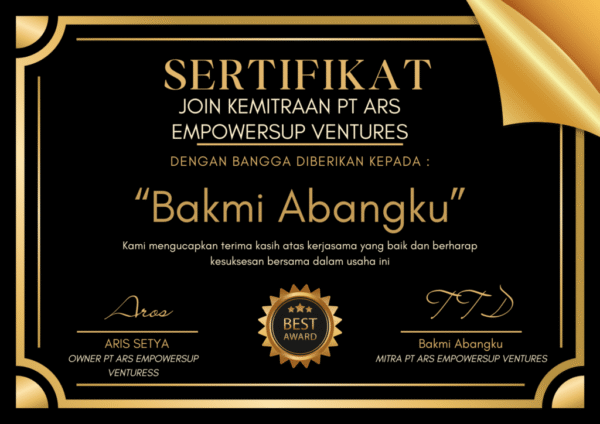 Hitam Emas Elegan Penghargaan Sertifikat (5) Hitam Emas Elegan Penghargaan Sertifikat (5)