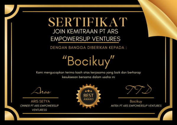 Hitam Emas Elegan Penghargaan Sertifikat (7) Hitam Emas Elegan Penghargaan Sertifikat (7)