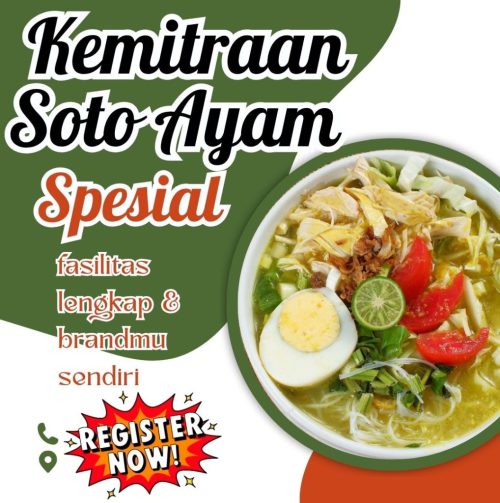 Hijau dan Oranye Minimalis Soto Ayam Spesial Instagram Post