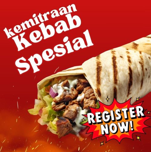 Merah Modern Minimalis Spesial Kebab Promosi Postingan Instagram