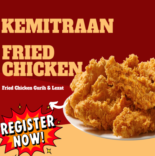 Merah dan Krem Tegas Modern Fried Chicken Facebook Post (1) (1)