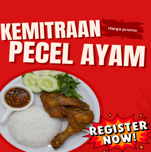 Merah dan Putih Modern Promo Ayam Geprek Postingan Instagram (1)